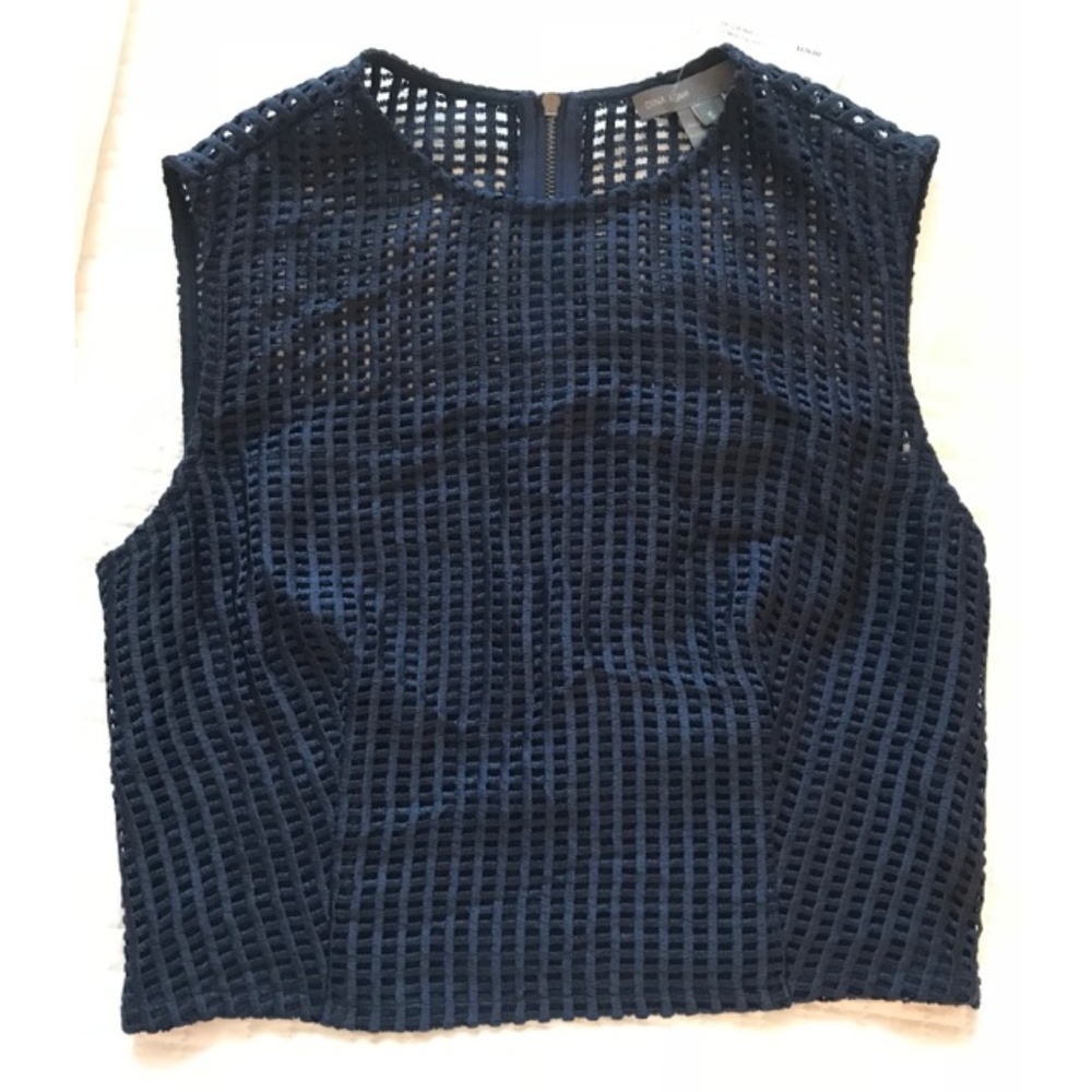 NWT Dina Agam Mesh Crop Top